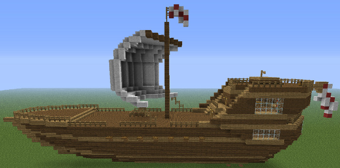 minecraft ship banner